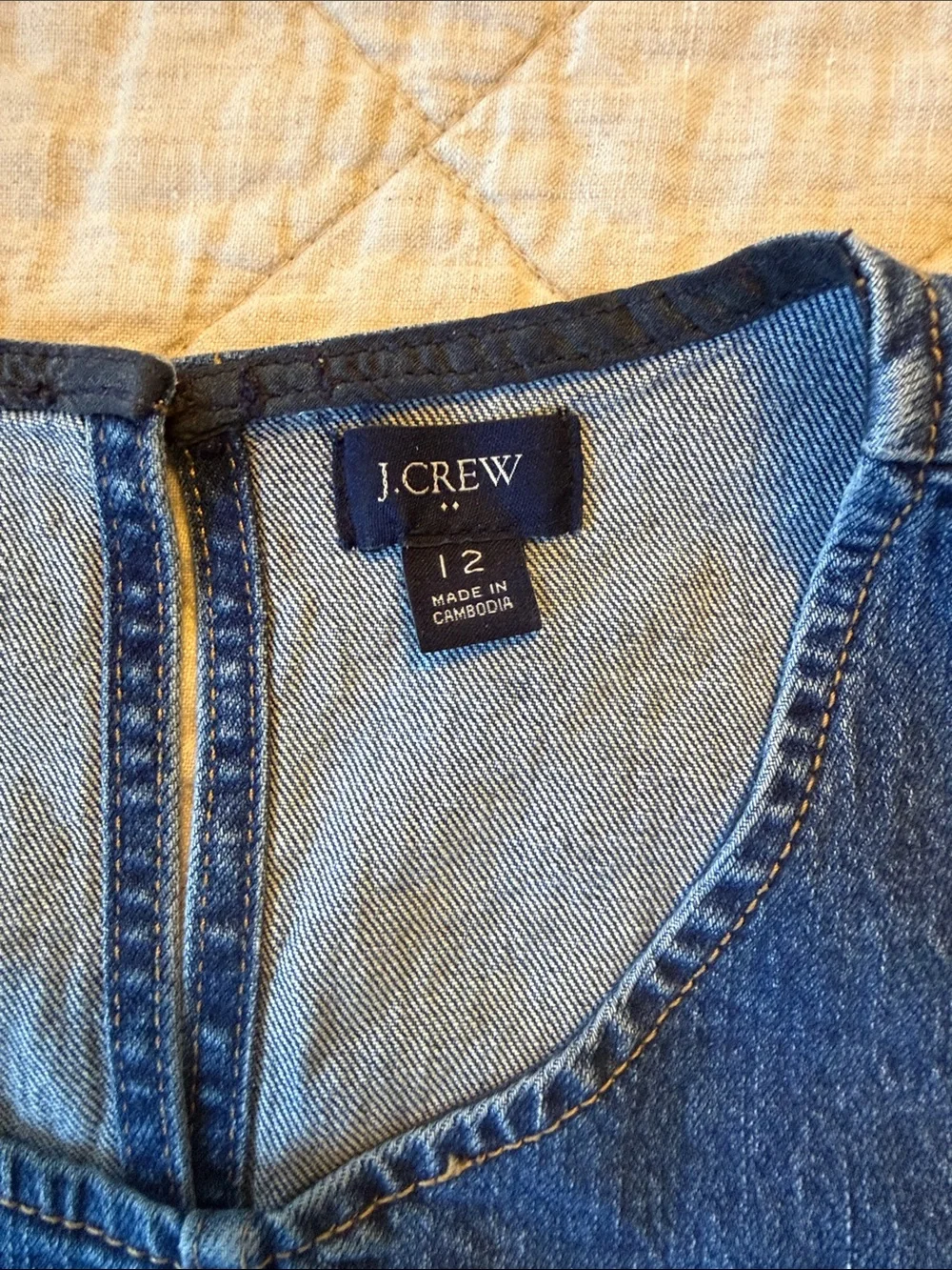 J. Crew denim shift dress